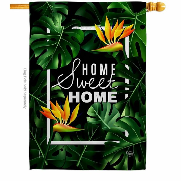 Cuadrilatero 28 x 40 in. Paradise Home Sweet Life Double-Sided Vertical House Flags - Decoration Banner Garden CU3912218